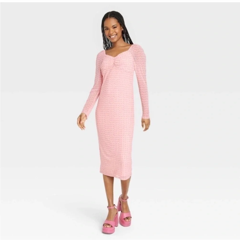 NWT House of Aama A-line Midi Polka Dot Dress For Target - Picture 1 of 7